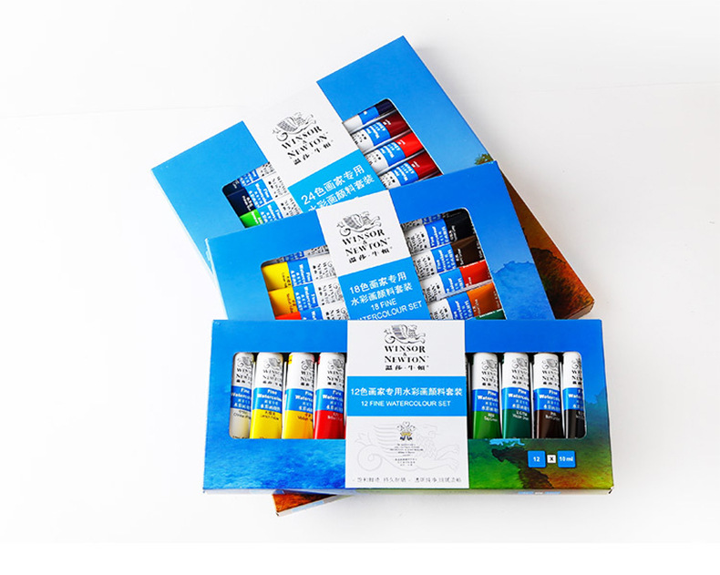温莎牛顿画家用10ml水彩颜料套装12色24色36色绘画颜料美术批发 绘画颜料 绘画用 成套详情图9