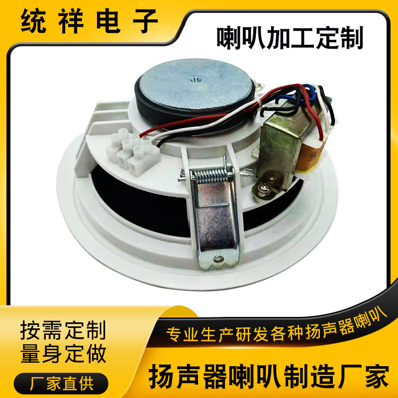 外磁式塑料胶壳扬声器喇叭 广东厂家批发电脑音箱配件高低音喇叭 喇叭配件
