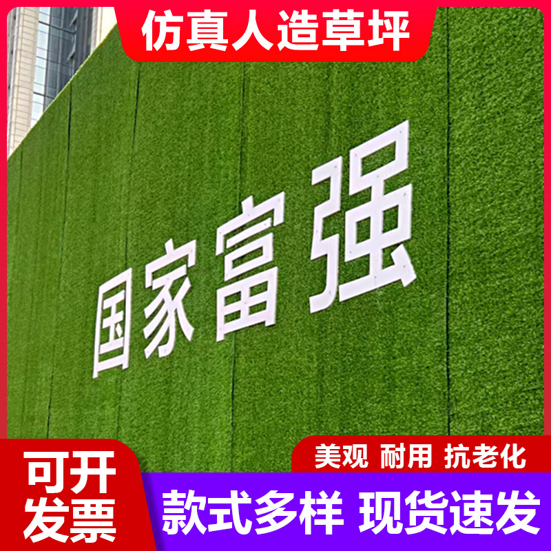 护栏工程园林围挡绿化草坪墙面装饰人造假草坪程围挡草坪 草坪护栏