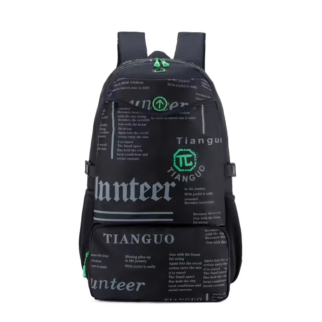 甜果 运动背包 绿色拉链细节 户外出行必备主图 1