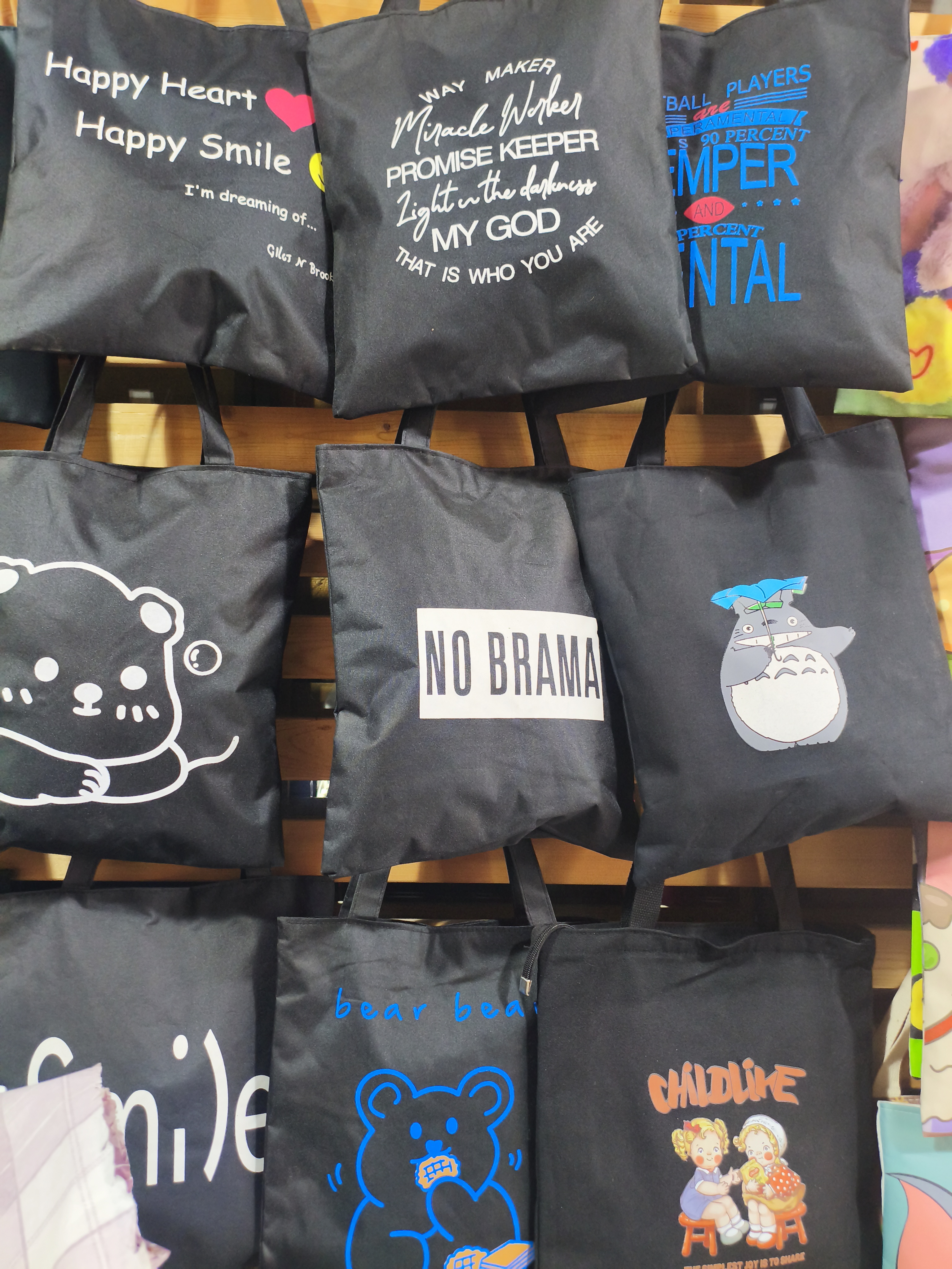 简约风帆布手提包 黑色经典款 休闲日常详情图3