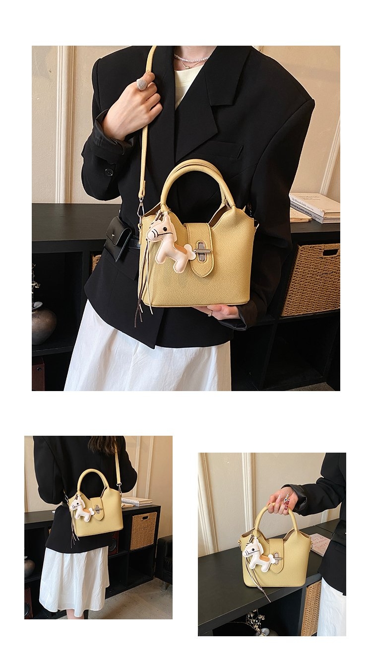 高级感通勤水桶包包女款2026新款潮春季小众超火手拎包单肩斜详情图7