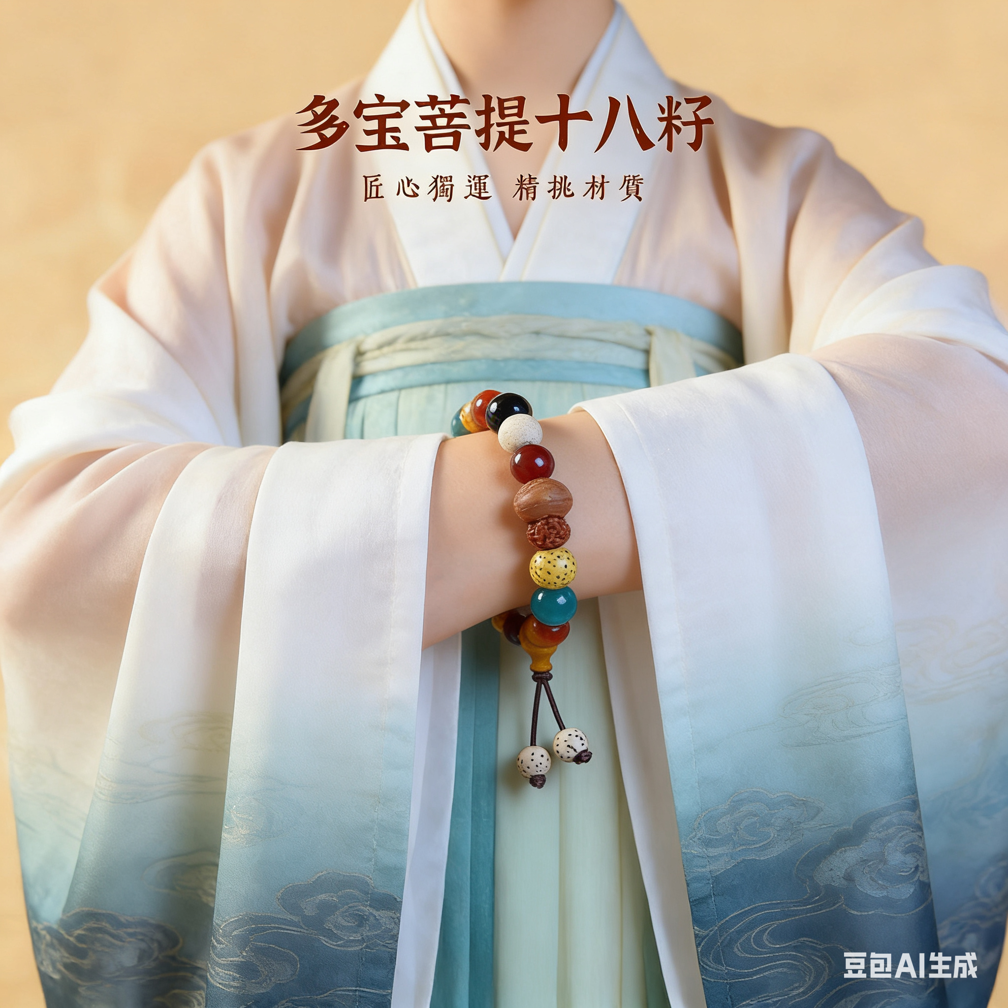 多宝菩提十八籽 精选材质 手工串珠手链详情图5