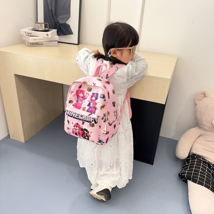 卡通联名 双肩包 动物园派对图案 小学生书包详情图2