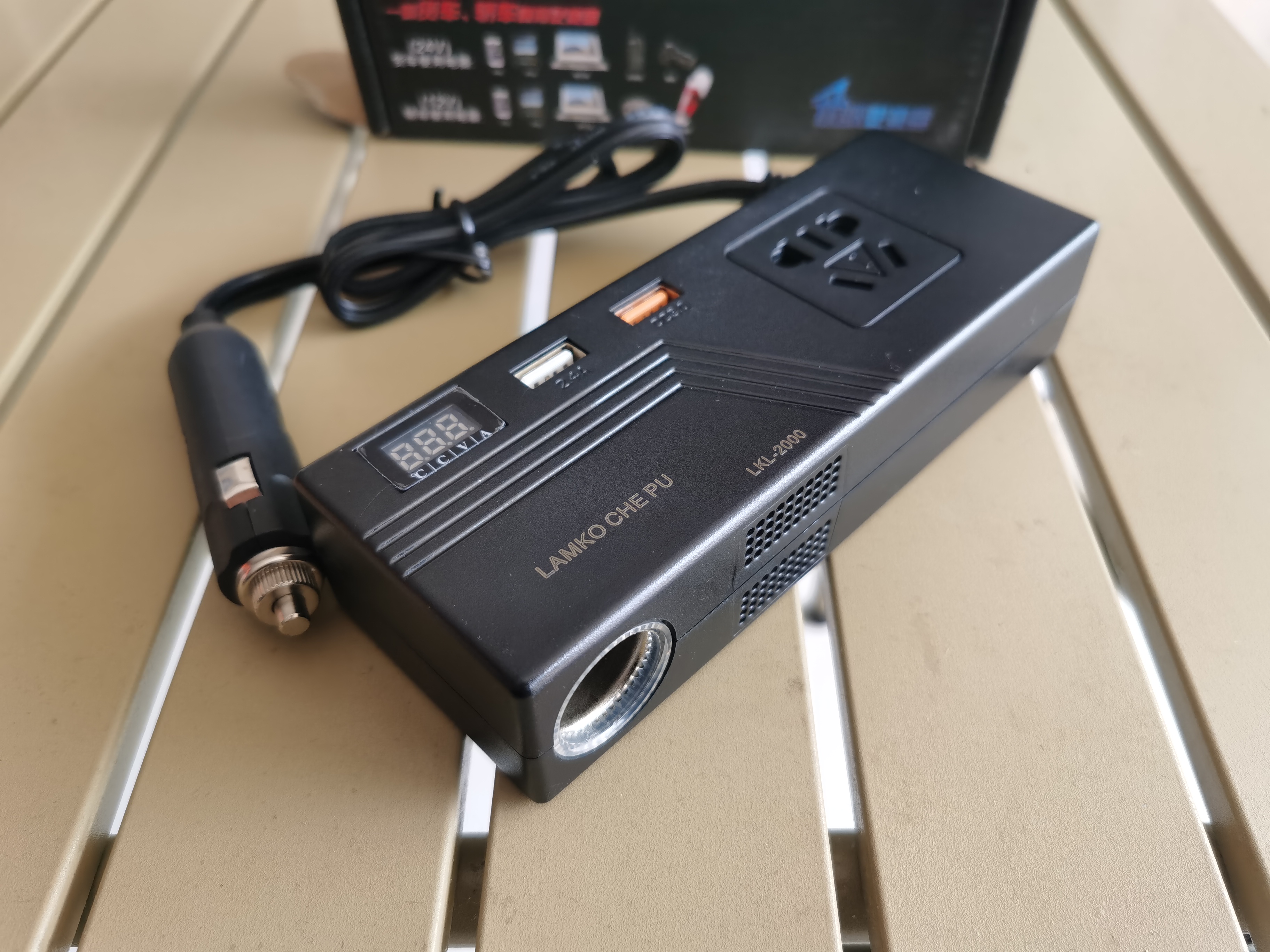 LAMKO 逆变器 2000W 车载充电器 户外便携电源