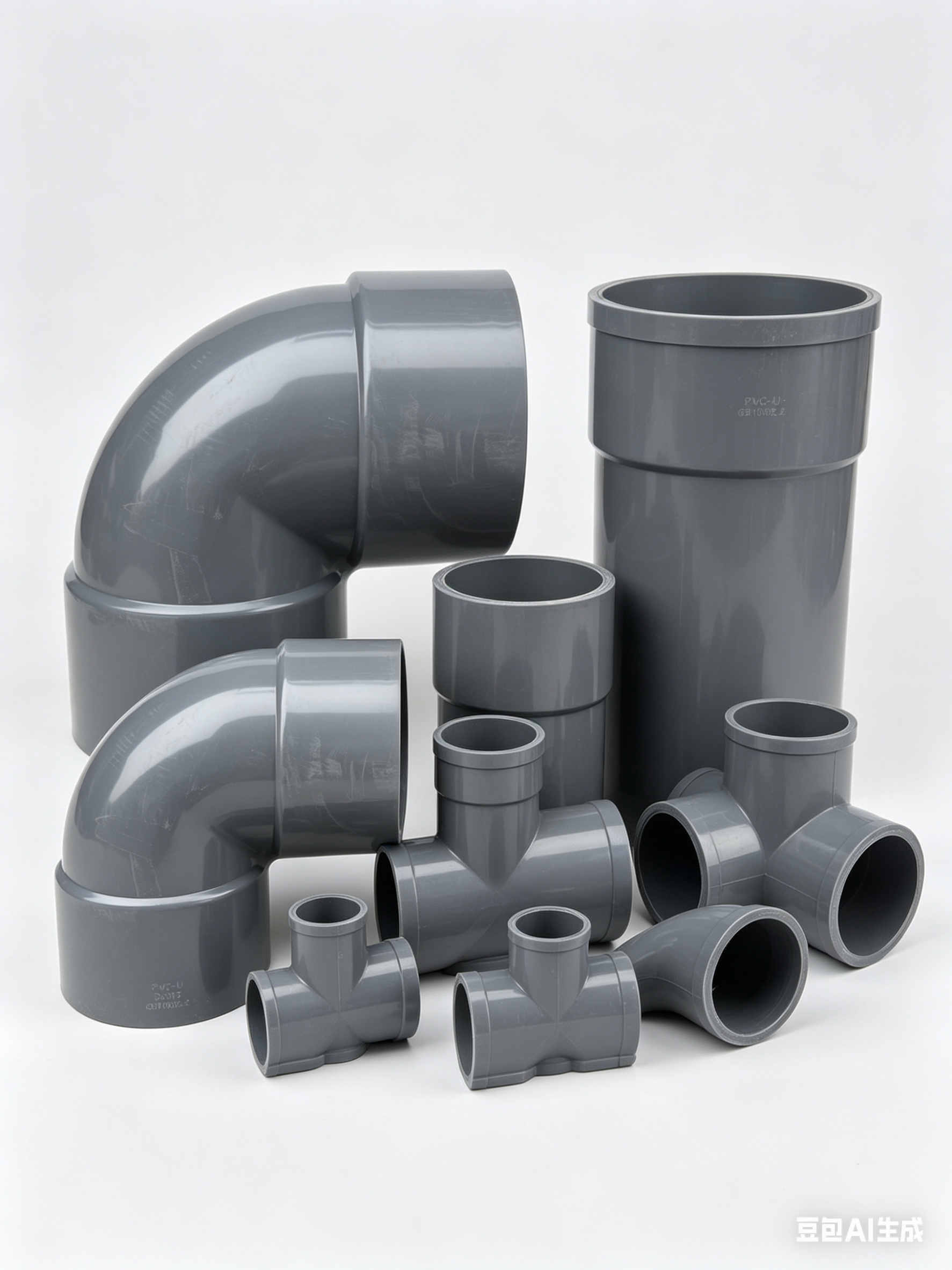 PVC-U 管件 De315 弯头 工业管道配件