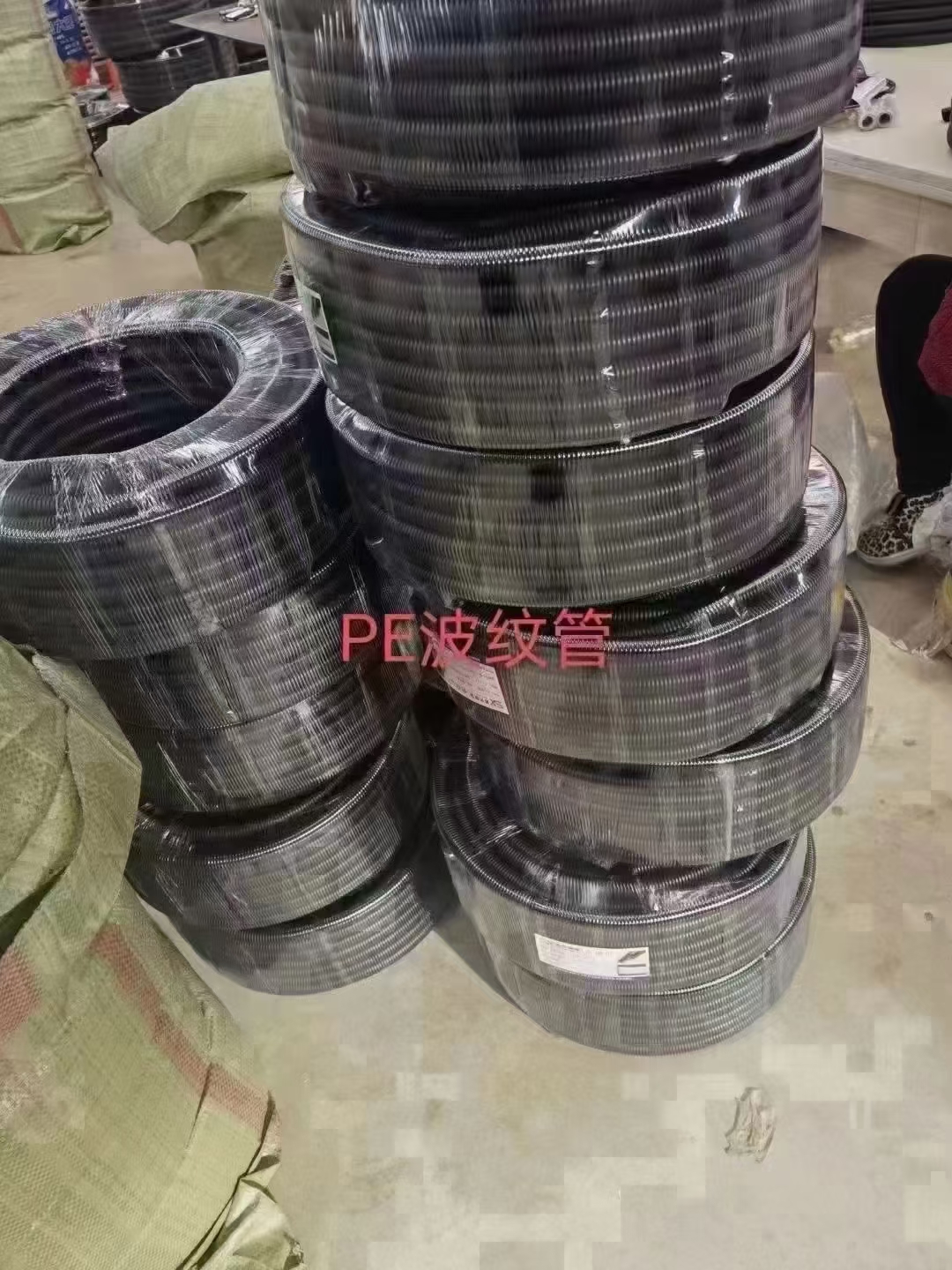 波纹管 PE材质 黑色 21.2mm 100米 防水耐磨详情图3