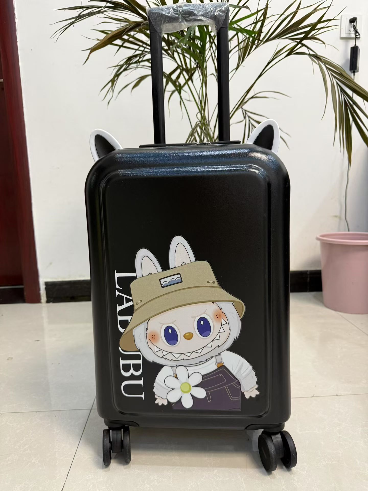 卡通行李箱 20英寸 学生旅行箱 猫耳设计 可爱印花详情图5