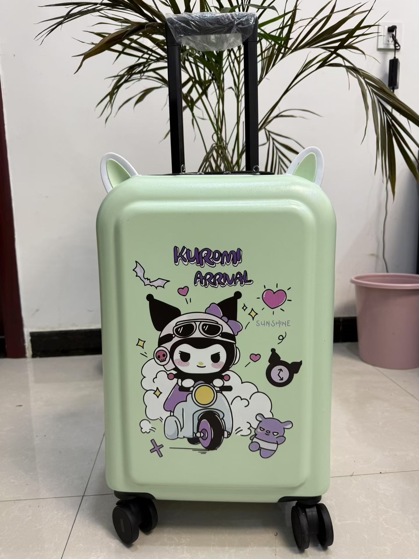 卡通行李箱 20英寸 学生旅行箱 猫耳设计 可爱印花详情图4