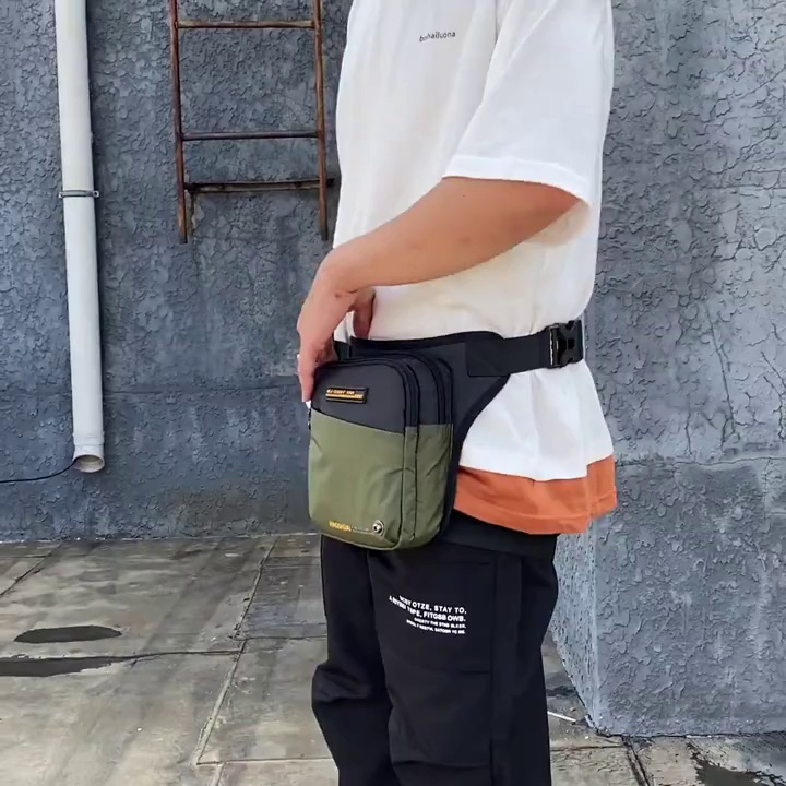 跨境新款多功能户外骑行腿包休闲运动胸包斜挎包登山战术防水腰包缩略图 1