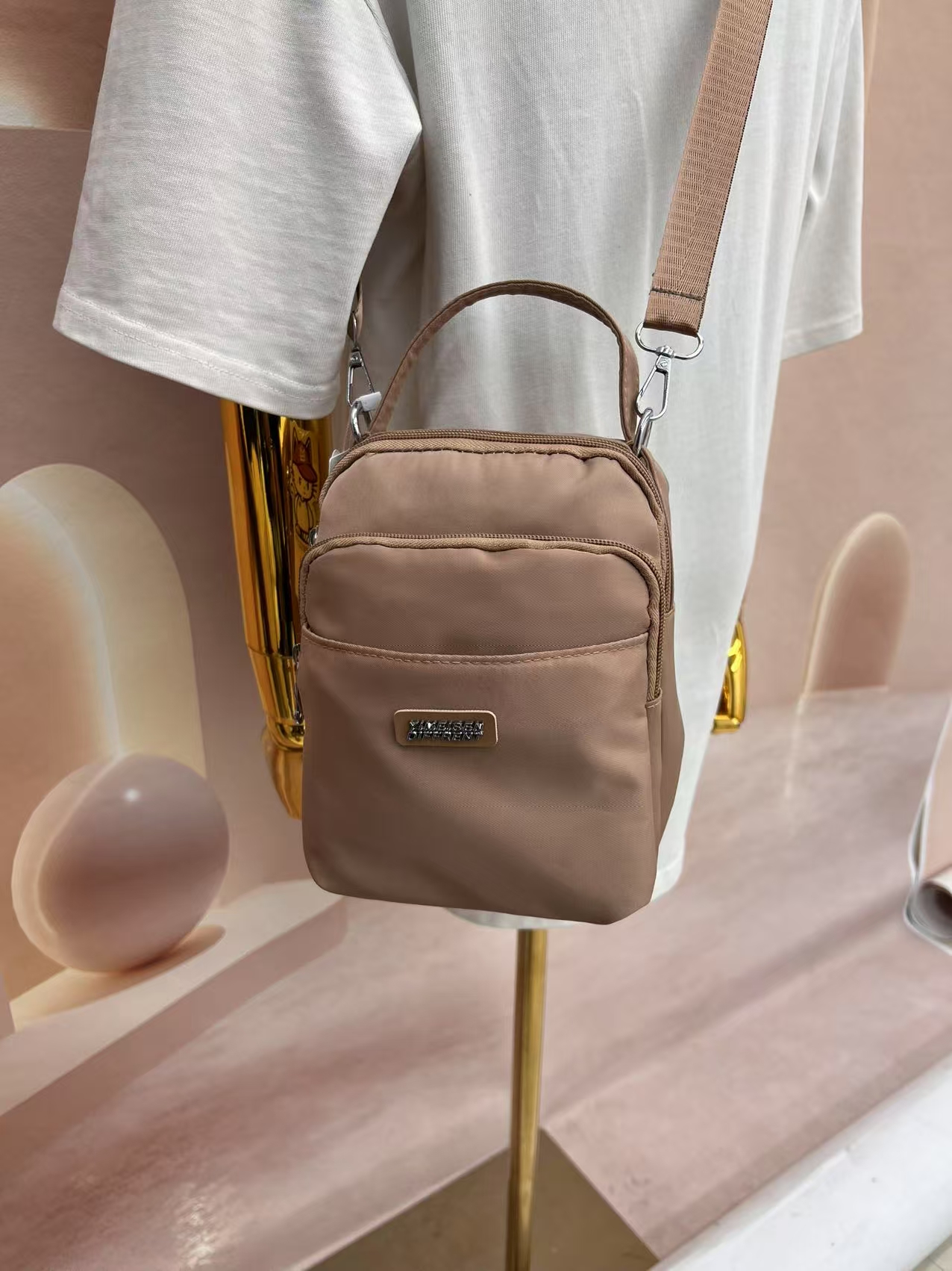 億美森9004休闲单肩斜挎包 多色百搭日常详情图4