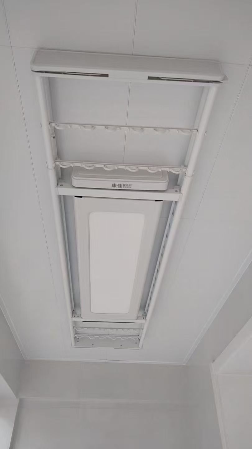 隐形晾衣架 铝合金双杆 家用阳台隐藏式